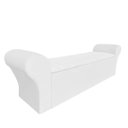 Ver imagem 2 de Recamier Baú Calçadeira Chaise Quarto King 198cm Madrid:corino Branco