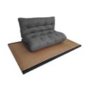 Ver imagem 4 de Futon 02 Lugares Slim 128x188x10cm - Cor Cinza FUTON BRASIL