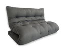 Ver imagem 3 de Futon 02 Lugares Slim 128x188x10cm - Cor Cinza FUTON BRASIL