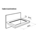 Ver imagem 4 de Cooktop 4 Bocas a Gás com Acendimento Superautomático Fischer Preto Bivolt 1519-5713