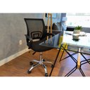 Ver imagem 7 de Kit 4 Cadeiras de Escritório Diretor Tela Mesh Base Cromada Santiago