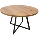 Ver imagem 1 de Mesa Estilo Industrial Redonda 100cm