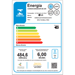 Ar Condicionado Hi Wall LG Dual Inverter Voice 12.000 Btus Frio 220v R-32 - 7