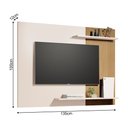Ver imagem 4 de Painel Sala Suspenso para Tv até 55 Polegadas Menfis Off White Ripado