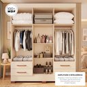 Ver imagem 4 de Guarda-Roupas Báltica 100% MDF 3 Portas 4 Gavetas c/ Kit de Espelhos e Pés