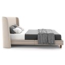 Ver imagem 7 de Cama Queen 160cm com Cabeceira Many P02 Veludo Bege - Mpozenato