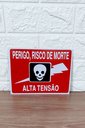 Ver imagem 4 de Kit 2 Placa de Sinalização Perigo,risco de Morte Alta Tensão