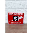 Ver imagem 4 de Kit 2 Placa de Sinalização Perigo,risco de Morte Alta Tensão