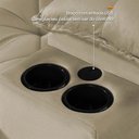 Ver imagem 7 de Sofá Veneza 2,40m Retrátil Reclinável Bege Usb e Porta Copos - King House