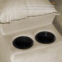 Ver imagem 6 de Sofá Veneza 2,40m Retrátil Reclinável Bege Usb e Porta Copos - King House