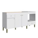 Ver imagem 3 de Balcão de Cozinha Multiuso 180cm BM06 Branco