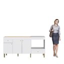 Ver imagem 5 de Balcão de Cozinha Multiuso 180cm BM06 Branco