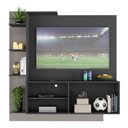 Ver imagem 5 de Estante com Painel TV 55" e 2 portas França Multimóveis BR2473 Preto/Lacca Fumê