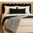 Ver imagem 5 de Cabeceira Nuvem Estofada Queen Size 8 Placas em Suede 45cm:preto