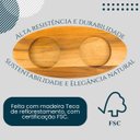 Ver imagem 5 de Kit Tábua Petisqueira Madeira com Divisórias