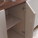 Ver imagem 7 de Buffet Aparador Decorativo 160cm Destin Off White/Preto G73 - Gran Belo