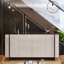 Ver imagem 1 de Buffet Aparador Decorativo 160cm Destin Off White/Preto G73 - Gran Belo