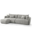 Ver imagem 2 de Conjunto Sofá 280cm e Puff Comfy CabeCasa MadeiraOriginals Cinza Mescla