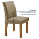 Ver imagem 6 de Conjunto Sala de Jantar Mesa 6 Cadeiras Tampo de Vidro Espanha Marrom Cinamomo/Off White/Bege