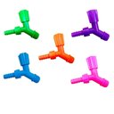 Ver imagem 2 de Kit 5 Torneira para Tanque Jardim Coloridas Neon 1/2 3/4