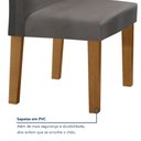 Ver mais imagens de Conjunto Sala de Jantar Mesa 160x80cm Tampo MDF/Vidro com 6 Cadeiras Espanha Yescasa