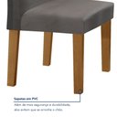 Ver mais imagens de Conjunto Sala de Jantar Mesa 160x80cm Tampo Mdf/vidro com 6 Cadeiras Espanha Yescasa