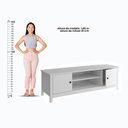 Ver imagem 6 de Rack Painel Ditália P/ Tv até 60 R-902 R-606 Branco