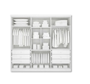 Ver imagem 2 de Guarda Roupas Monterrey - 6PTS 6GV Branco Neve