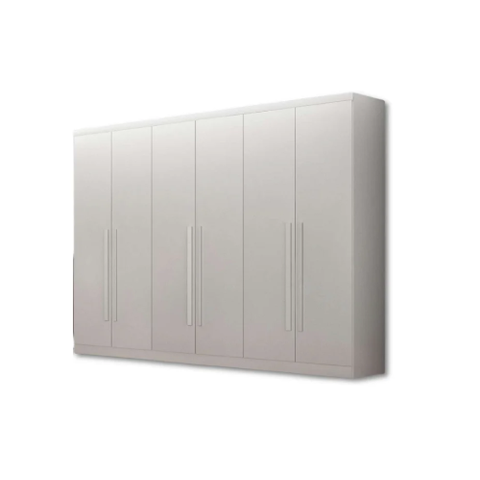 Guarda Roupas Monterrey - 6PTS 6GV Branco Neve