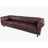 Sofá Chesterfield Duque Capitonê 2,60m Corano Café SALA/RECEPÇÃO/BARBEARIA - 1