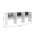 Ver imagem 2 de Mesa de Trabalho 3 Lugares Inglaterra Branco
