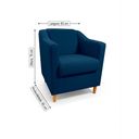 Ver imagem 5 de Poltrona Reforçada e Confortável Tilla Linho