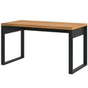 Ver imagem 2 de Mesa Escrivaninha 100% Mdf Industrial Concept 135 Cm Freijó/preto Fosco - Panorama Móveis