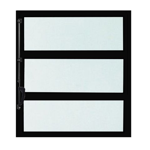 Janela de Alumínio Preto Vitro Basculante CMC Modular - 0.60 (L) X 0.80 (A)