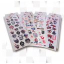 Ver imagem 2 de Kit Cartelas Com 90 Adesivo Stickers Variados Teu Adesivo sem resina Colorido