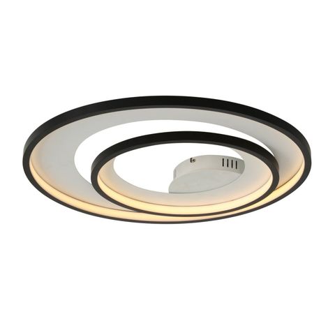 Luminária Plafon de Sobrepor Loop 1X60W 3000k 1500 Lúmens HM008WB Bella Iluminação Preto/Branco