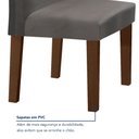 Ver mais imagens de Conjunto Sala de Jantar Mesa 160x80cm Tampo MDF/Vidro com 6 Cadeiras Espanha Yescasa
