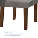 Ver imagem 7 de Conjunto Sala de Jantar Mesa 160x80cm Tampo Mdf/vidro com 6 Cadeiras Espanha Yescasa