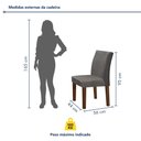 Ver imagem 4 de Conjunto Sala de Jantar Mesa 160x80cm Tampo MDF/Vidro com 6 Cadeiras Espanha Yescasa