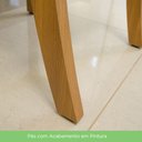 Ver imagem 6 de Conjunto Sala Jantar Lupita Casa 812 Mesa 120cm Tampo MDF Vidro 4 Cadeiras Estofadas Moderno