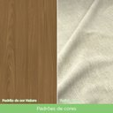 Ver imagem 5 de Conjunto Sala Jantar Lupita Casa 812 Mesa 120cm Tampo MDF Vidro 4 Cadeiras Estofadas Moderno