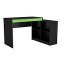 Ver imagem 3 de Mesa Gamer com 4 Nichos Mdp Preto/verde B240