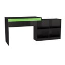 Ver imagem 4 de Mesa Gamer com 4 Nichos Mdp Preto/verde B240