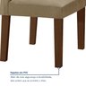 Conjunto Sala de Jantar 1 Mesa 160x80cm Tampo Mdf/vidro 6 Cadeiras Espanha Yescasa - 7