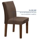 Ver imagem 6 de Conjunto Sala de Jantar 1 Mesa 160x80cm Tampo MDF/Vidro 6 Cadeiras Espanha Yescasa