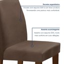 Ver imagem 7 de Conjunto Sala de Jantar 1 Mesa 160x80cm Tampo MDF/Vidro 6 Cadeiras Espanha Yescasa