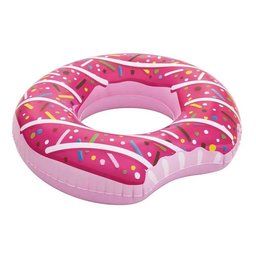 Boia Inflável Donut 107cm de Diâmetro Bestway Rosa - 1