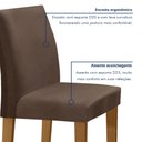 Ver imagem 6 de Conjunto Sala de Jantar 1 Mesa 120x80cm Tampo MDF/Vidro 4 Cadeiras Espanha Yescasa