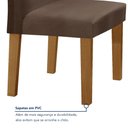 Ver imagem 7 de Conjunto Sala de Jantar 1 Mesa 120x80cm Tampo MDF/Vidro 4 Cadeiras Espanha Yescasa
