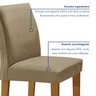 Conjunto Sala de Jantar Mesa 120x80cm Tampo Mdf com 4 Cadeiras Espanha Yescasa - 6